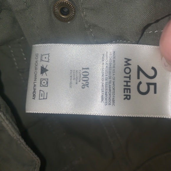 - MOTHER DENIM "THE ARMY RACKETEER" SURPLUS CUT PANTS 25 - Picture 5 of 9